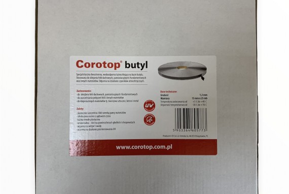 Лента бутиловая COROTOP BUTYL (15мм*25м)